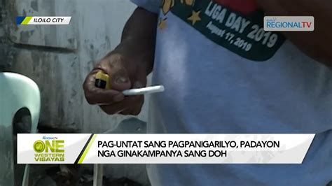 One Western Visayas Pag Untat Sang Pagpanigarilyo Padayon Nga