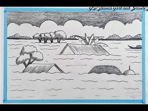 Share more than 62 pencil simple flood drawing best - nanoginkgobiloba.vn