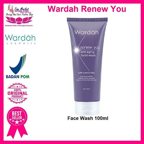 Jual Wardah Renew You Anti Aging Facial Wash 100 Ml Halal Bpom Shopee