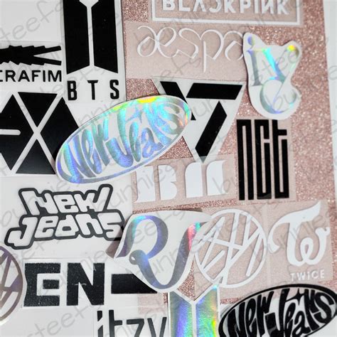 KPOP Logo Vinyl Sticker BTS SEVENTEEN NEWJEANS BLACKPINK