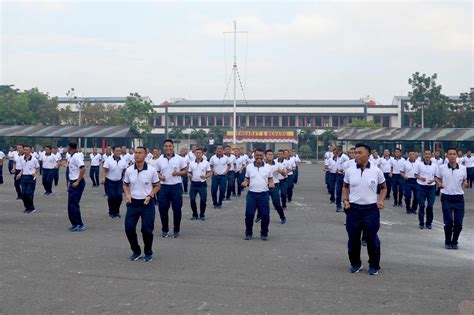 Jaga Kebugaran Prajurit Yonif 1 Marinir Laksanakan Senam Kesegaran