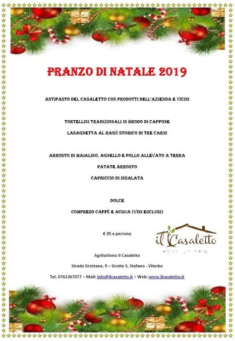 Menu Da Agristorante Il Casaletto Grotte Santo Stefano