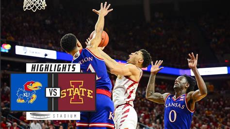 No 5 Kansas Vs Iowa State Basketball Highlights 2018 19 Stadium