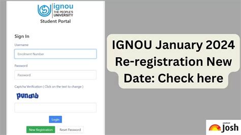 IGNOU January 2024 Re Registration Date Extended Check New Date And