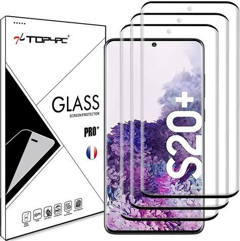 Top4pc [3 Pack Film Vitre En Verre Trempé Pour Samsung Galaxy S20