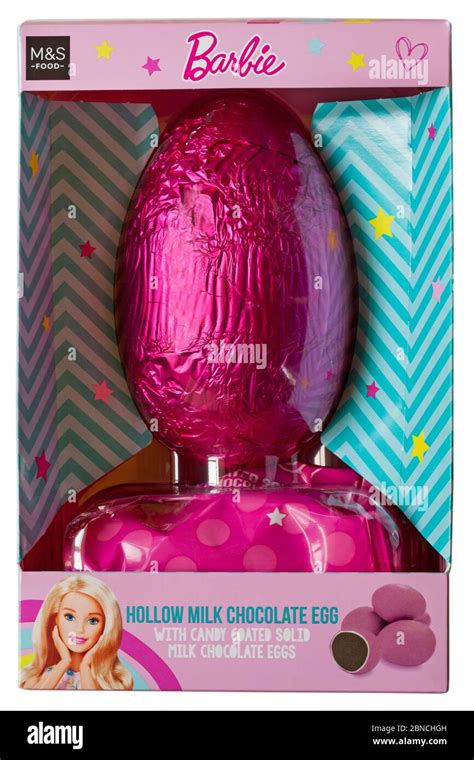 Mands Barbie Hollow Milk Chocolate Easter Egg With Candy Coated Solid