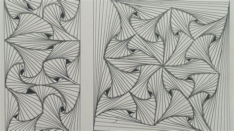 How To Draw A Complex Zentangle Paradox Zentangle Pattern For