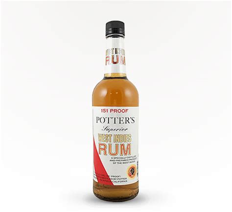 Potters 151 Proof West Indies Rum Delivered Near You Saucey