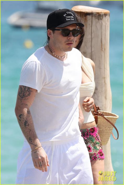 Brooklyn Beckham Plays In The Water During A Trip To Saint Tropez With