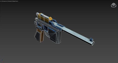 D Model Mauser C Vr Ar Low Poly Cgtrader