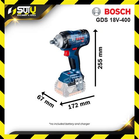 Bosch Gds 18v 400 Gds18v 400 18v 400nm Professional Cordless Impact