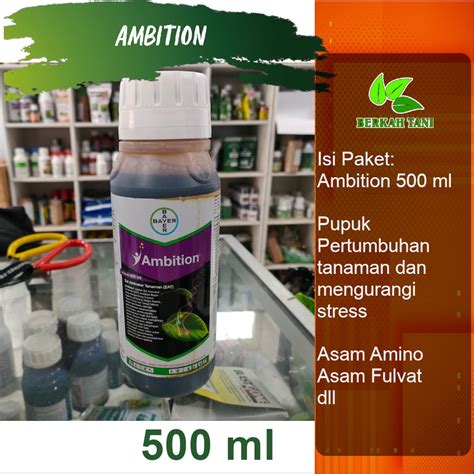 Jual Ambition 500 Ml Pupuk Asam Amino Asam Fulvat Lengkap Shopee