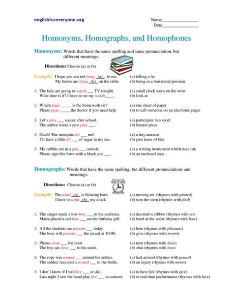 Homonyms Worksheets English Resource Ks2 Twinkl Worksheets Library