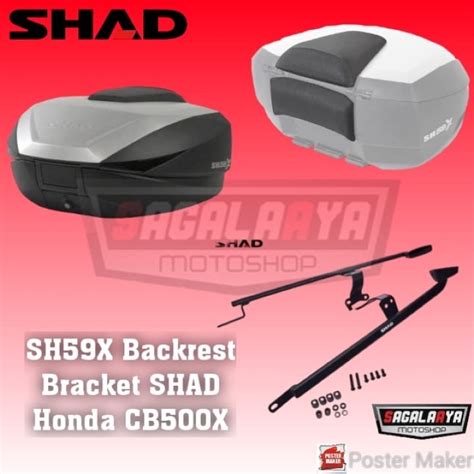 Jual Box Shad X Sh X Expandable Alumunium Backrest Bracket Shad