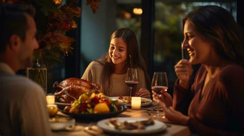 Happy family at Thanksgiving dinner 29559084 Stock Photo at Vecteezy