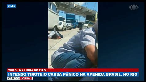 Intenso tiroteio causa pânico na Avenida Brasil no Rio YouTube