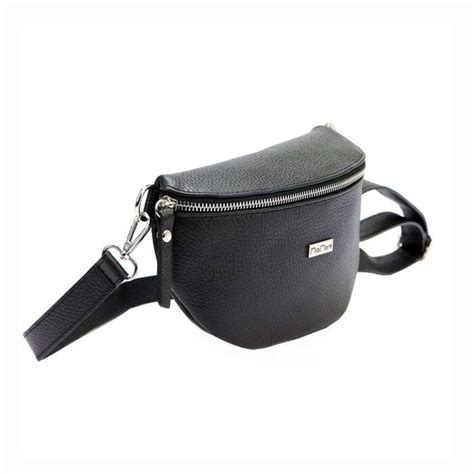 Torebka Skórzana MiaMore 01 029 D DOLLARO Czarna Crossbody ze Skóry