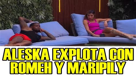 ALESKA EXPLOTA CON ROMEH Y MARIPILY Y LOS PONE EN SU LUGAR LA CASA DE