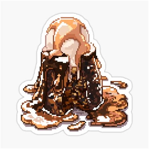 Sticky Toffee Pudding Pixel Art Sticker For Sale By Sugaranspice