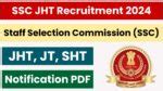 SSC JHT Notification 2024 Apply Online MaruGujarat In Official Website