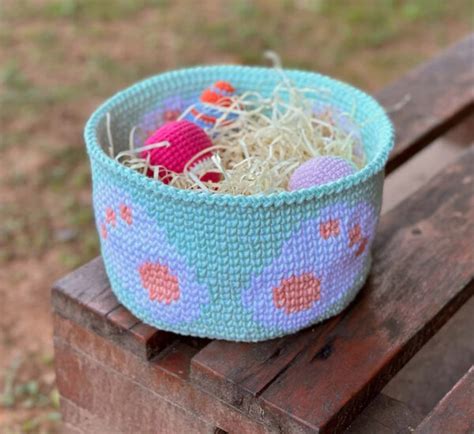 Cesta Tesoro De Arco Ris A Crochet Patr N Gratis Crochetisimo