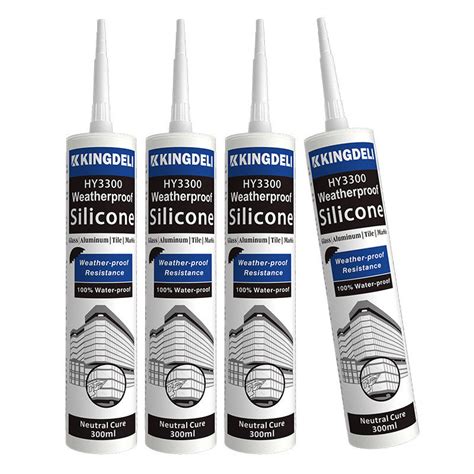 Stainless Steel Weatherproof Silicone Sealant Adhesive For Glass