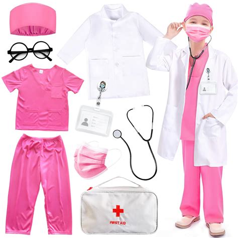 Buy Doctor Costume For Kids Nurse Scrubs Surgical Doctor Outfit With