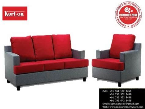 Red Wood Kurlon Remo Sofa Set, Fabric at Rs 56999/set in Mysore | ID ...