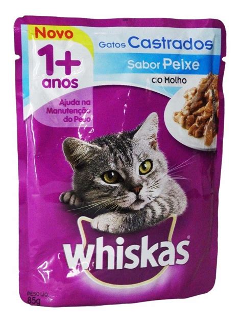 Whiskas Sach Adulto Gatos Castrados Peixe Ao Molho Cx Mercado Livre