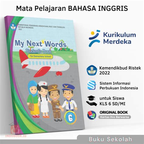 Buku Paket Pelajaran Bahasa Inggris Kelas 6 Sd Kurikulum Merdeka Belajar 2022 Anak Murid Siswa