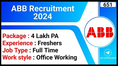 ABB Recruitment 2024 Package 4 Lakh PA Finance Analyst Jobs Full