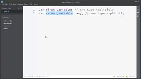 Any Type In Typescript Typescript Tutorial Youtube