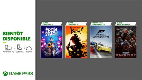 Xbox Game Pass De Nouveaux Titres Arrivent Sur Les Offres Pc Console