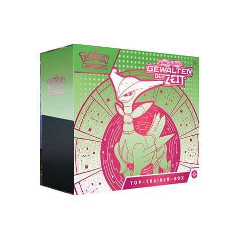 Karmesin Purpur Gewalten Der Zeit Top Trainer Box Eisenblatt Pokemon