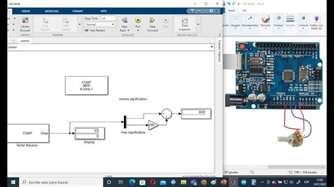 Comunicacion Serial Arduino Simulink Lectura De Potenciometro Youtube