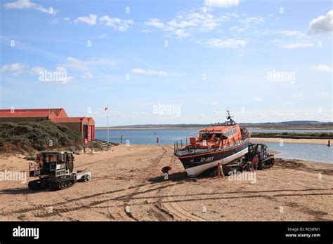 Wells Next The Sea Lifeboat And Lifeboat Station Norfolk 2018 Stock