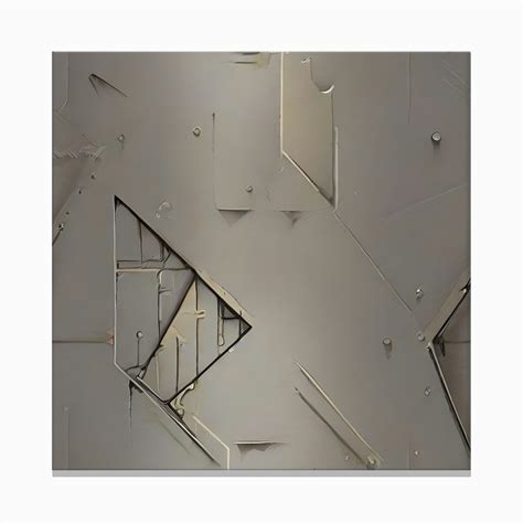 Abstract Metal Wall Art Canvas Print by WizardAI - Fy