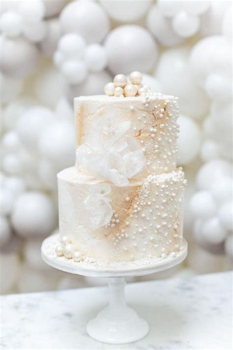 The Prettiest Pearl Wedding Cakes Hitched Co Uk Hitched Co Uk