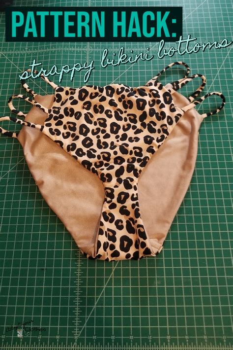 How To Hack A Regular Bikini Bottoms Pattern To Make Strappy Bikini