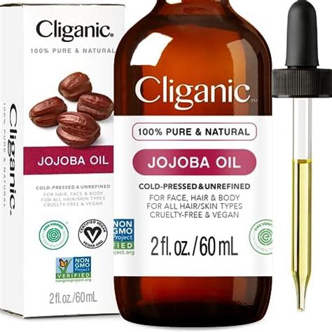 Cliganic Organic Jojoba Oil 100 Pure 4oz Moisturizing