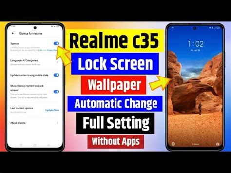 Realme C35 Lock Screen Wallpaper Setting Automatic Change Wallpaper