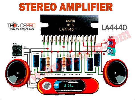 200W Power Amplifier Circuit Diagram STK4050 TRONICSpro