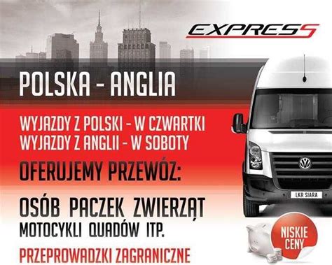 Transport Anglia Paczki Adunki Przeprowadzki Anglia Polska Anglia