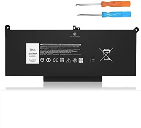 60wh F3ygt Laptop Battery For Dell Latitude 12 7000 7280 7290 13 7000 7380 7390