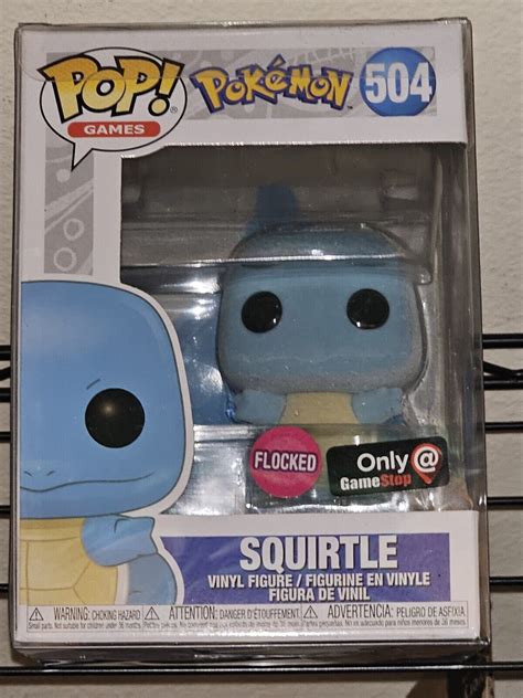 Funko Pop New Pokémon Squirtle Flocked Gamestop Gs