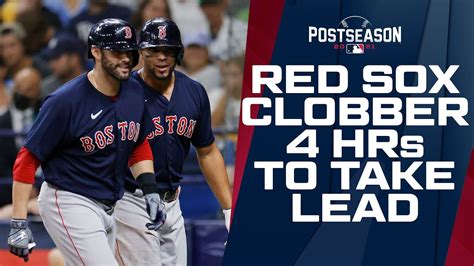 Red Sox Come Storming Back With Four Home Runs Boston Takes 8 5 Lead