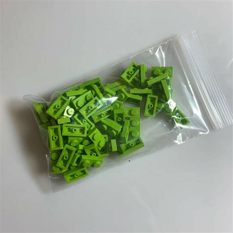 New Lego Bright Yellowish Green Lime X Plates