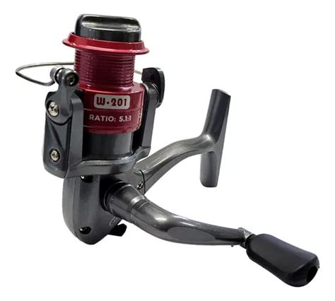 Reel Frontal Spinning Spinit W201 Pesca Pejerrey Variada Color Rojo