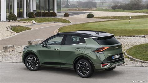 2023 Kia Sportage Color Experience Green Euro Spec Rear Three Quarter