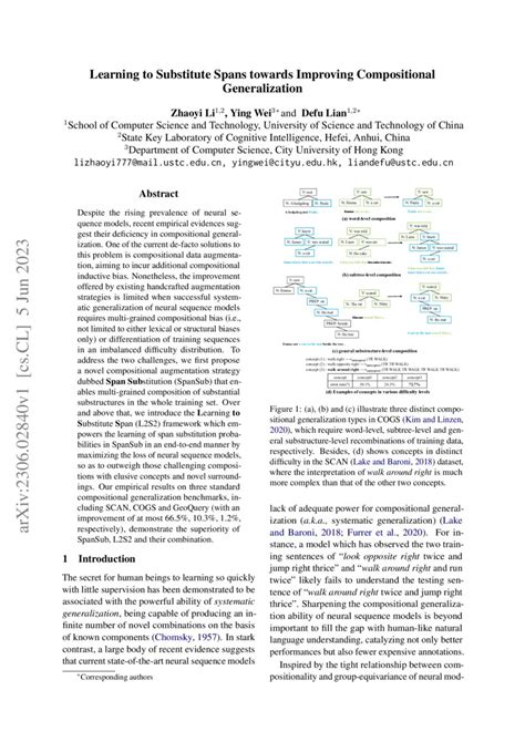 Learning To Substitute Spans Towards Improving Compositional Generalization Deepai